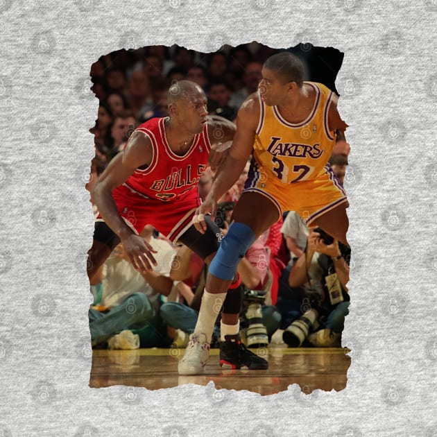 Michael Jordan vs Magic Johnson Vintage by CAH BLUSUKAN